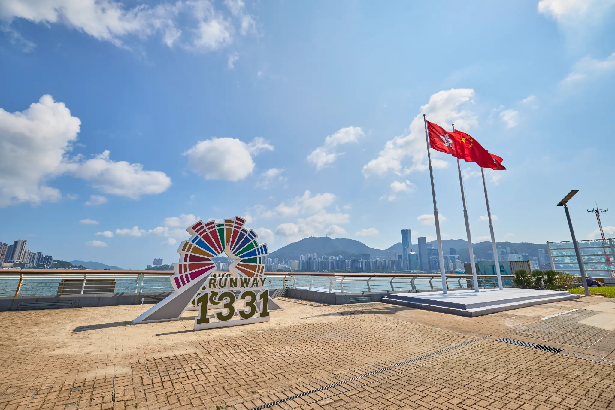 Runway 1331 monument during daytime